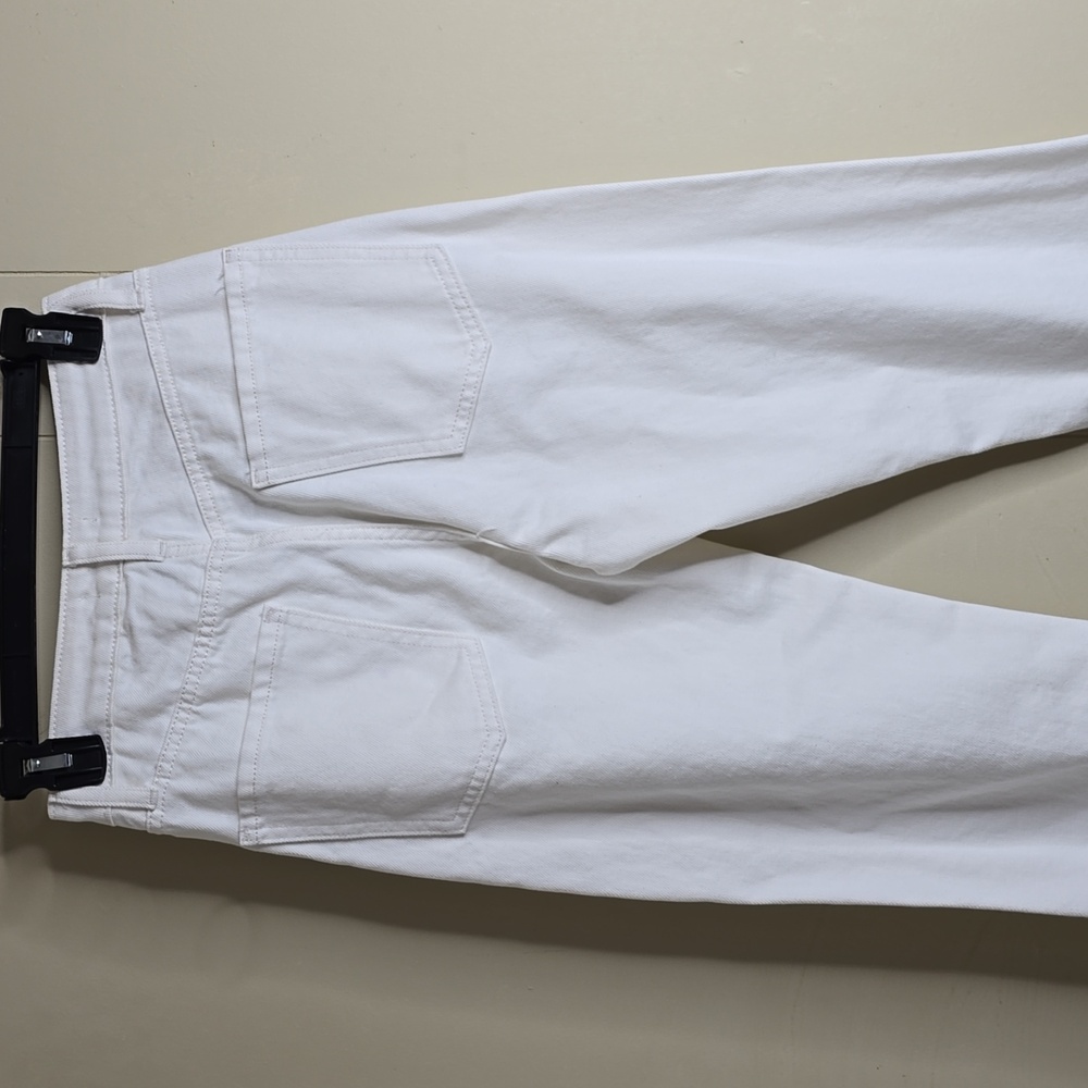 Gianni Bini X Nastia Liukin Anna Denim Straight Leg Feather Detail Jeans 25w - Picture 9 of 12